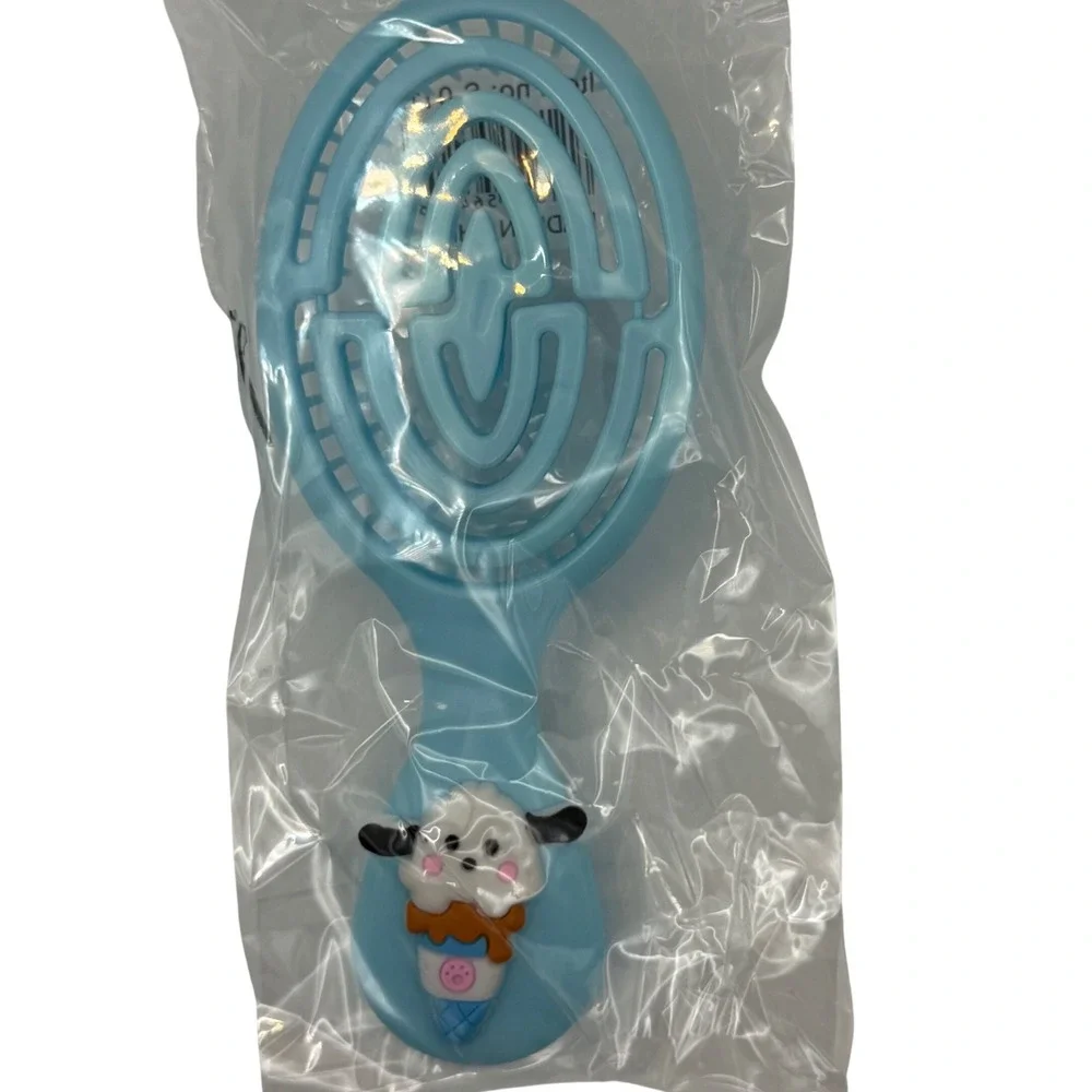 Kids Detangling Hair Brush Blue Sheep Ice Cream Charm Cute Novelty